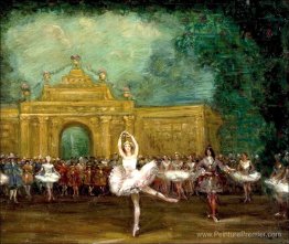 Ballet russe (Pavlova et Nijinsky dans «Pavillon d'Armide»)