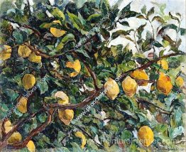 Italie. Citrons sur les branches.