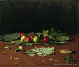 Pommes et feuilles