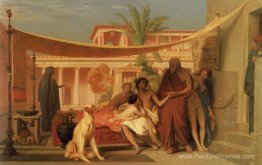 Socrate à la recherche d'Alcibiade dans la maison d'Aspasia
