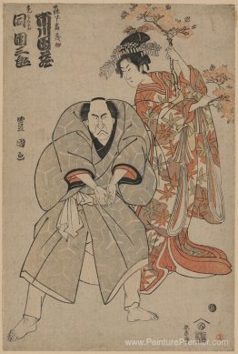 Les acteurs Ichikawa Danzō et Ichikawa Danzaburō