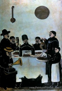 La fête des marchands tbilisiens accompagnés du gramophone