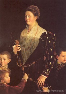 Camilla Gonzaga avec ses trois fils