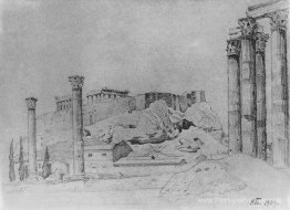 Vue de l'Acropole grecque antique