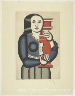 Femme avec pot, après Fernand Léger