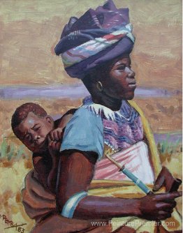 Mère et enfant Xhosa