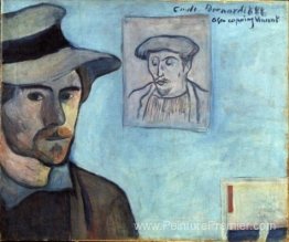 Autoportrait avec portrait de Gauguin