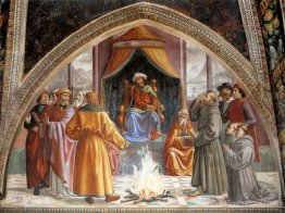 Le procès par incendie, saint François devant le sultan d'Égypte