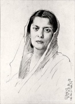 Un portrait d'une femme indienne.