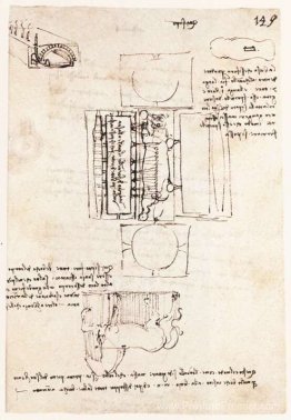 Page de manuscrit sur le monument Sforza