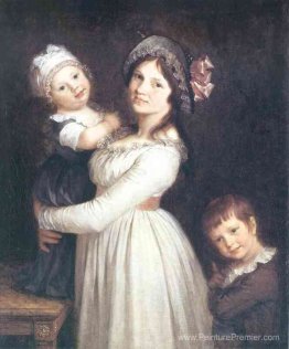 Portrait de famille de Madame Anthony et de ses enfants