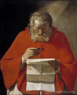 Saint Jerome lisant une lettre