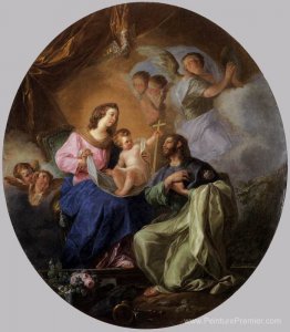 Vierge et enfant avec St James le Grand