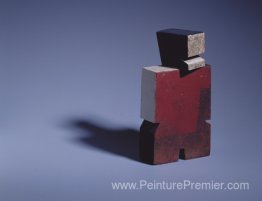 Homme à poitrine rouge