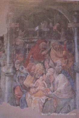 Fresque dans le Karmeliterkloster, Francfurt am