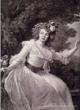 Portrait de l'actrice française Louise Rosalie Dugazon