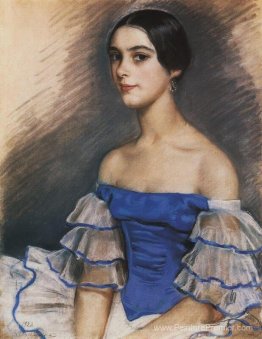 Portrait de N. Geydenreyh en bleu