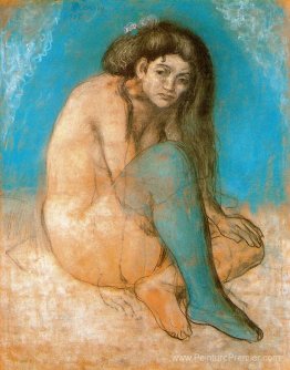 Femme assise nue