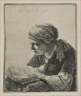 Une jeune femme lisant