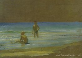 Garçons à la plage. Étude