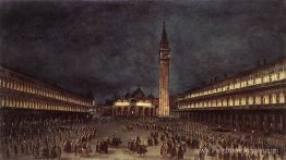 Procession nocturne à Piazza San Marco