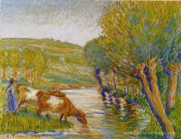 La rivière et les saules, Eragny