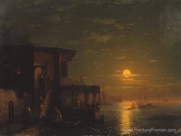 Nuit lunaire à la mer