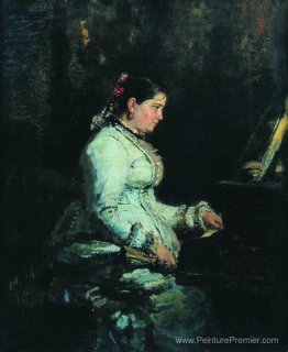 Le piano. Portrait de S.V. Tarnovskaya