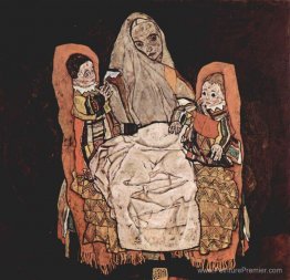 Mère avec deux enfants