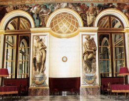 Frescoes sur le mur ouest (Salon du Roi, Palais Bourbon, Paris)