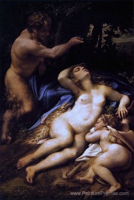 Vénus, satyre et cupidon