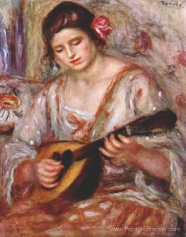 Fille avec une mandoline