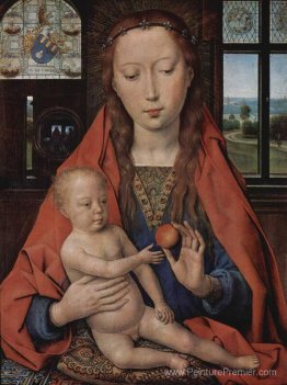 Madonna et enfant, du diptyque de Maerten van Nieuwenhove