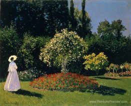 Jeanne-Marguerite Lecadre dans le jardin