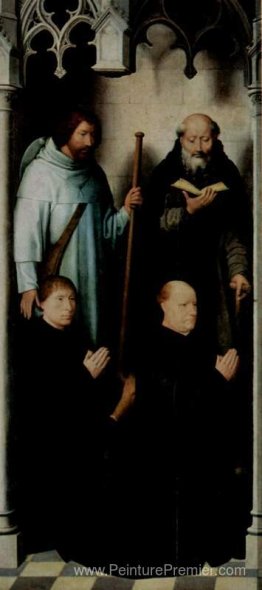 Triptych du mariage mystique de Sainte-Catherine d'Alexandrie, l