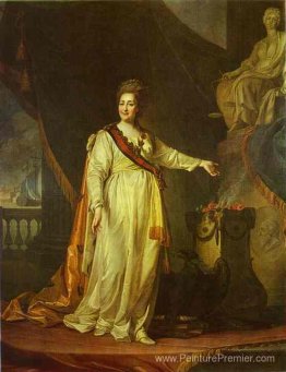 Portrait de Catherine II en tant que législateur dans le temple