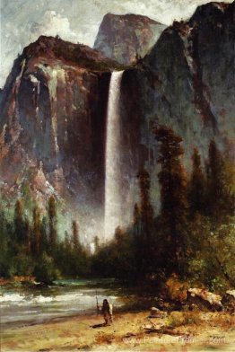 Ahwahneechee - Indien Piute à Bridal Veil Falls, Yosemite