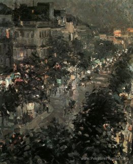 Paris la nuit. Boulevard des italiens