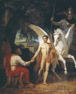 Bellerophon est envoyé à la campagne contre la chimère