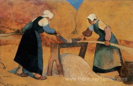 Breton Women Scutching Lancy: Travail