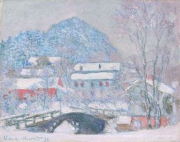 Norvège, village de Sandviken dans la neige