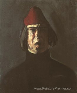 Autoportrait avec rouge fez