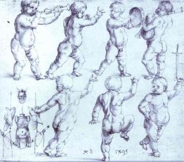 Putti danser et faire de la musique