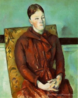 Madame cezanne dans une chaise jaune