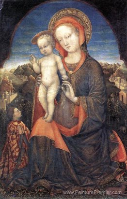 La Madonna de l'humilité adorée par Leonello d'Este