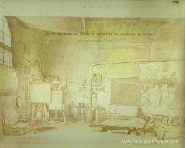 Atelier de l'artiste à Rome.