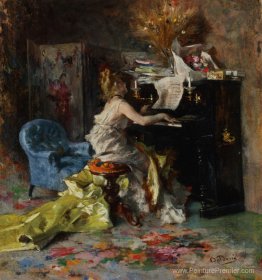 Femme à un piano