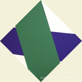 Série croisée verte sur violet