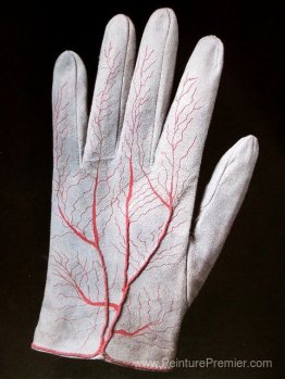 Paire de gants (détail)