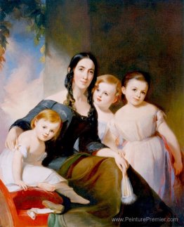 Mme James Robb et ses trois enfants